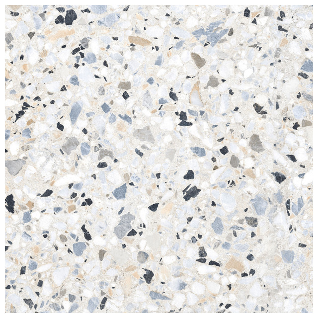 керамогранит ALMA CERAMICA Terrazzo 57х57 серый лаппатированная