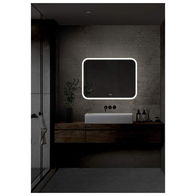 зеркало для ванной SILVER MIRRORS Стив2 91,5х68,5см LED сенсор диммер подогрев