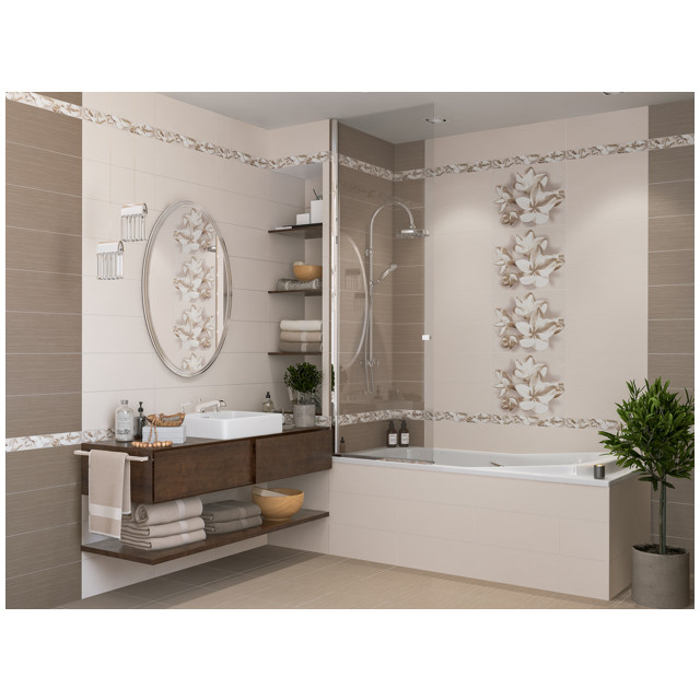плитка настенная AZORI Amati ambra 20,1х50,5 коричневая