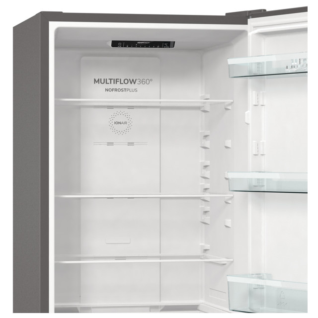 холодильник двухкамерный GORENJE NRK6191ES4 185х60х59,2см серебристый