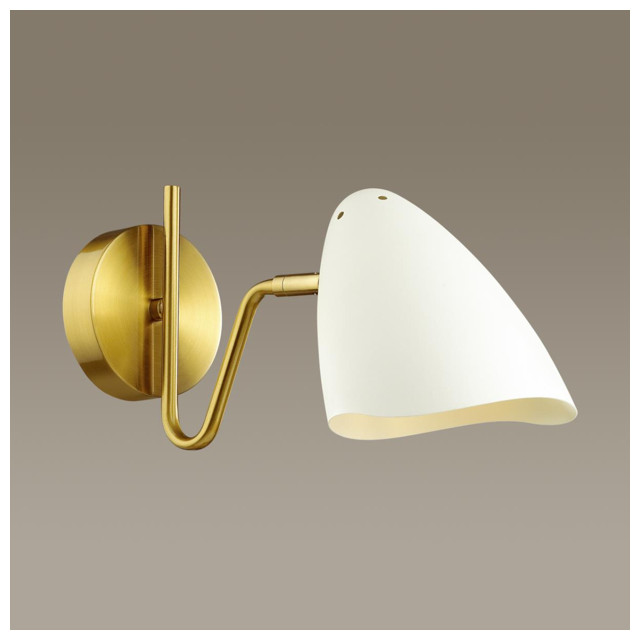 бра Lumion Madison 1х40Вт E14 металл белый