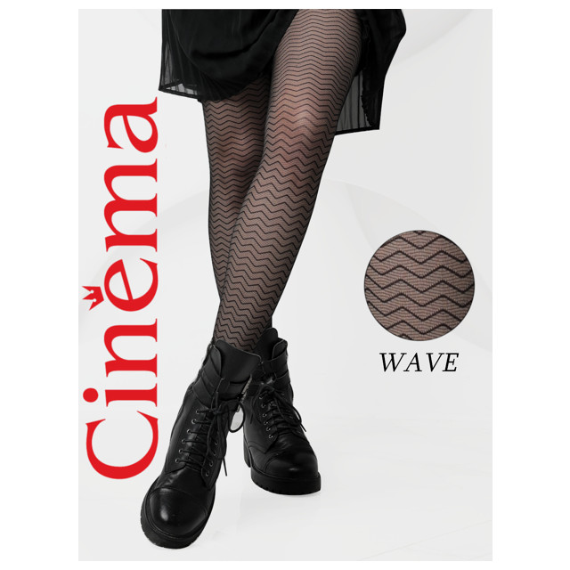 колготки CINEMA Fashion Line Wave 30den nero 2