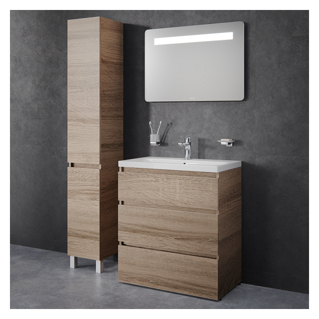 шкаф-пенал AM.PM Gem S M91CSR0306OF напольный, светлый дуб