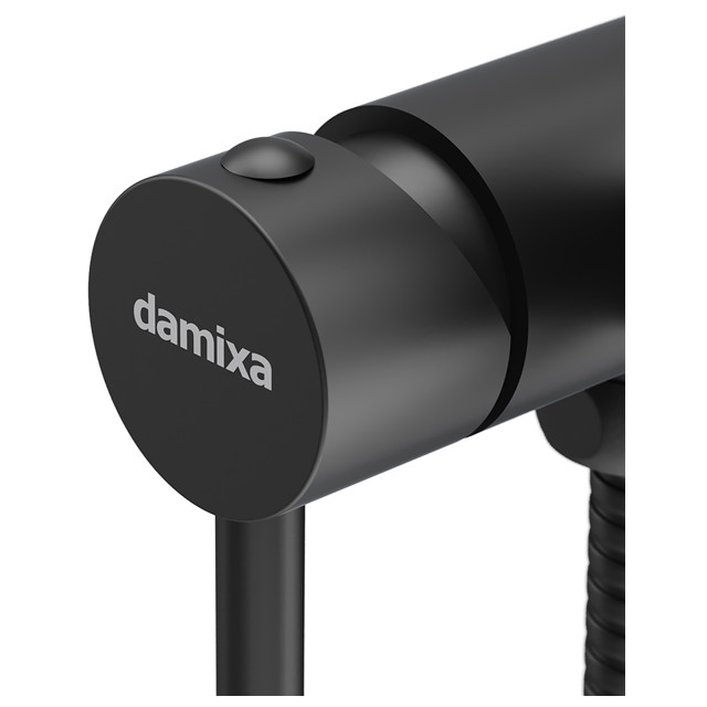 смеситель с гиг. душем DAMIXA Option скрытый монтаж черный