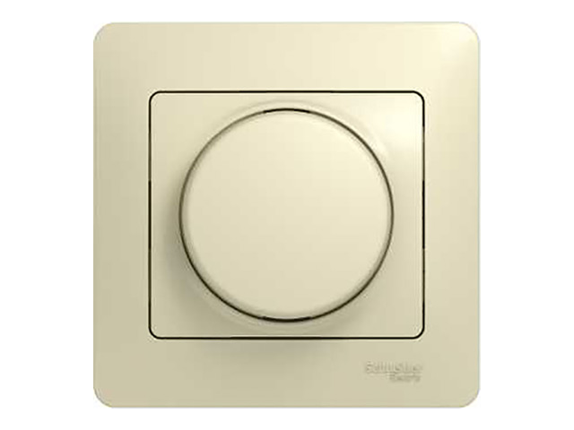 диммер поворотный SCHNEIDER ELECTRIC Glossa 300 Вт, бежевый