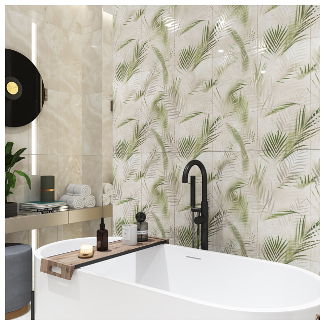 панно настенное AZORI Latila feuille 63х63 бежевый