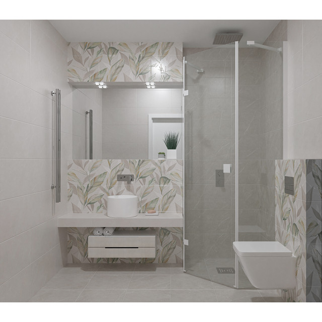 плитка настенная AZORI Ebri gris 31,5х63 серый