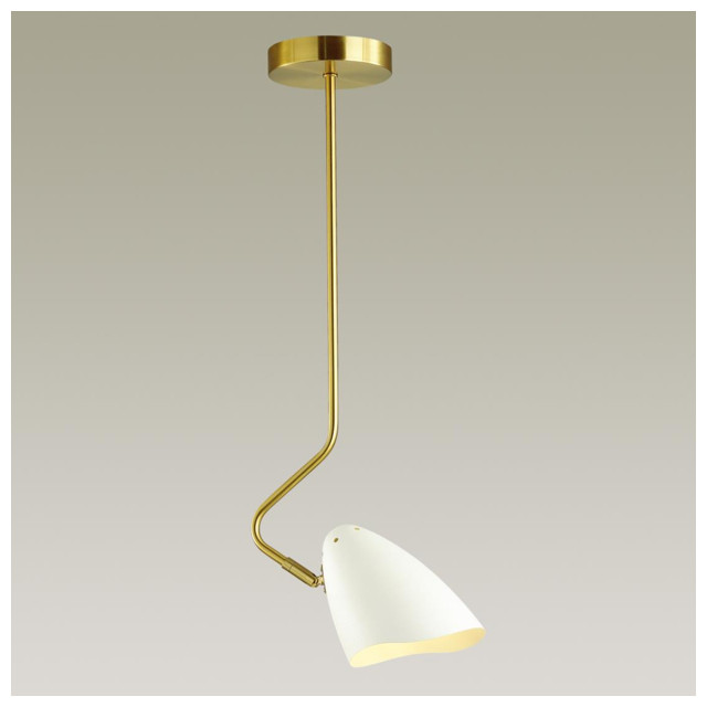 люстра потолочная Lumion Madison 1х40Вт E14 металл белый