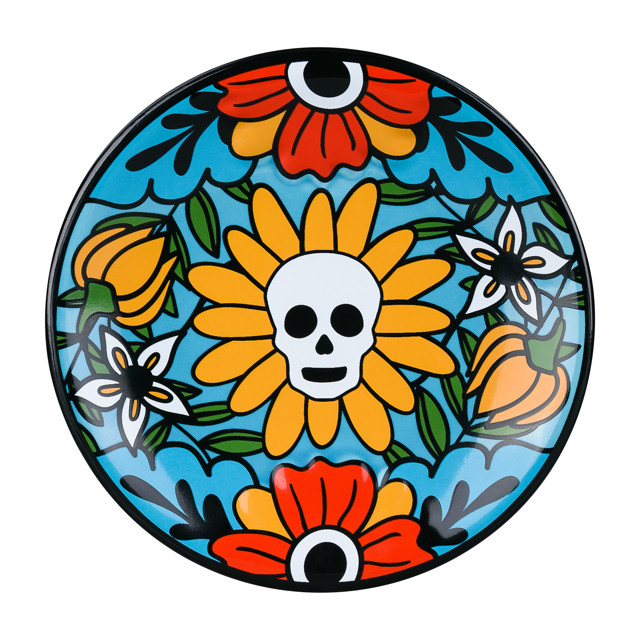 мыльница Los Muertos керамика голубой
