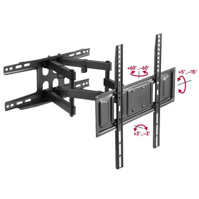 кронштейн MAUNFELD MTM-3270FMD  VESA 75-400, до 40 кг, наклон/поворот, черный для телевизора