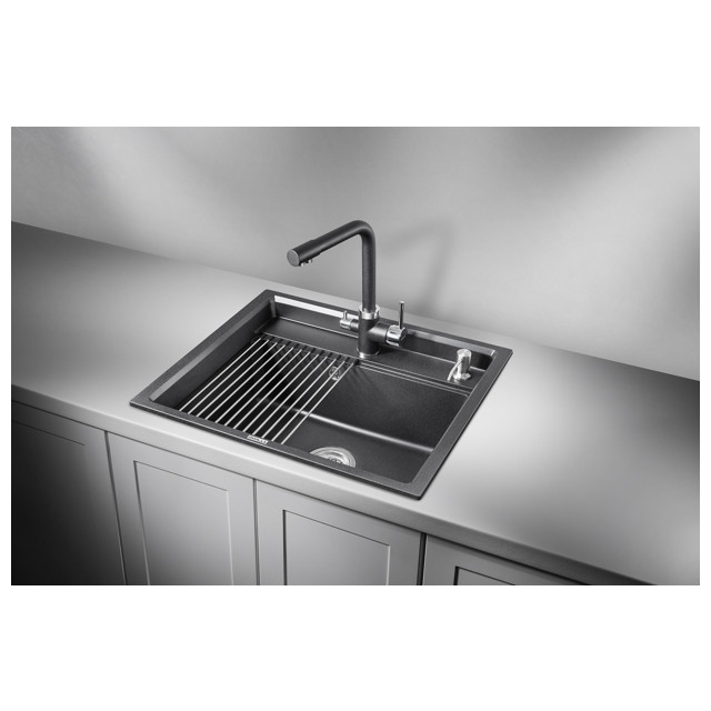 мойка GRANULA Kitchen Space 6003 600х510х245мм черный кварц