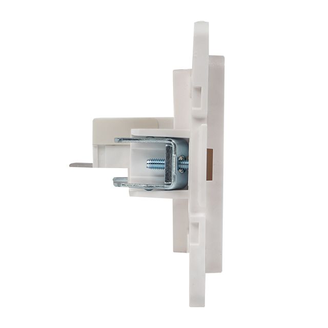 розетка 1 пост EKF Стокгольм RJ45 белый