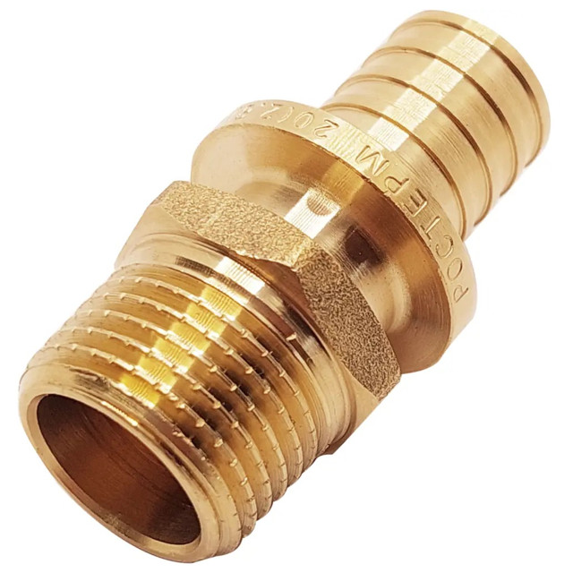 соединитель аксиальный РОСТЕРМ 20x1/2" НР латунь
