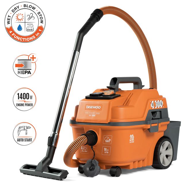 пылесос строительный DAEWOO DAVC 2000S 20л 1500Вт