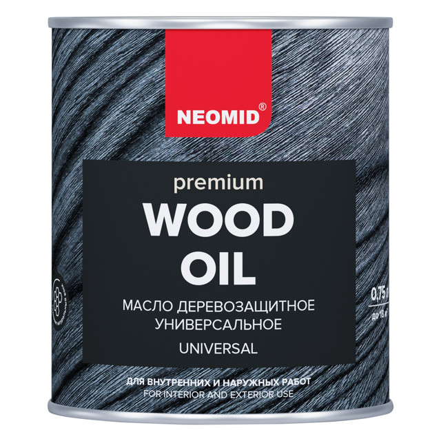 масло для дерева NEOMID Premium 0,75л орех, арт.4650070648327