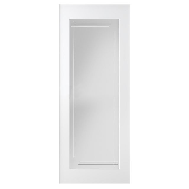 дверь межкомнатная со стеклом Belwooddoors Кремона 800х2000мм белая