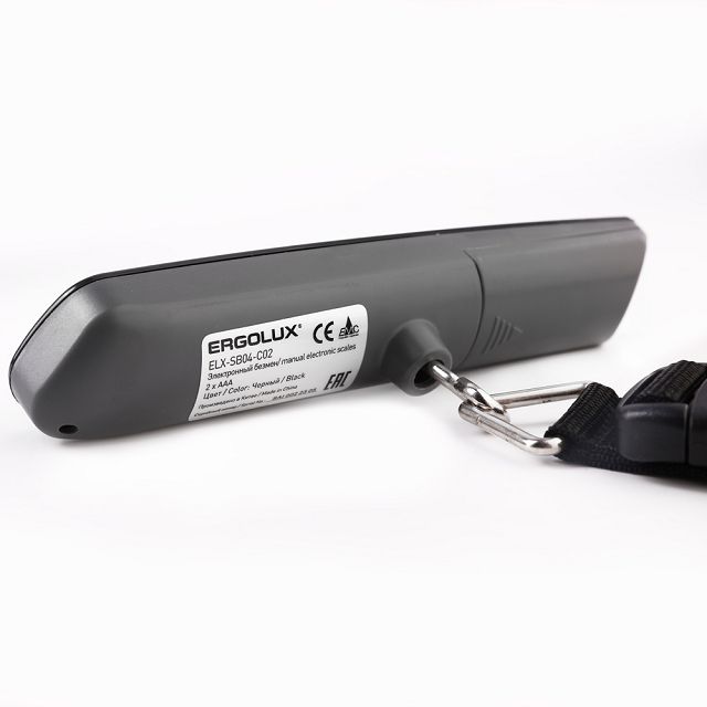 безмен ERGOLUX ELX-SB04-C02 до 50кг электронный черный