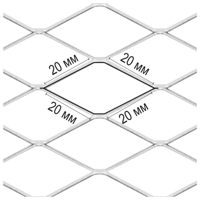 сетка металлическая STRECK оцинкованная 15х1м ячейка 20х20мм
