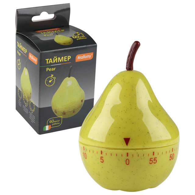 таймер MALLONY Pear 60мин пластик, металл