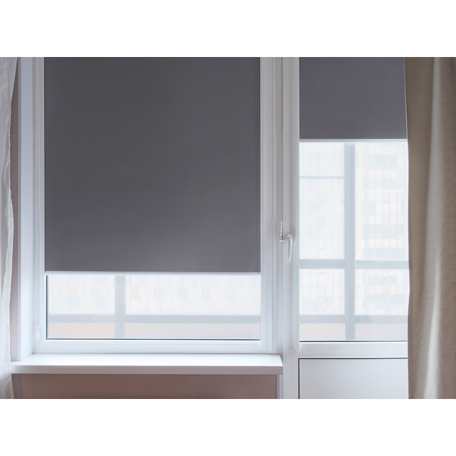 штора рулонная FG Охта блэкаут 50х180см серая, арт.97284315