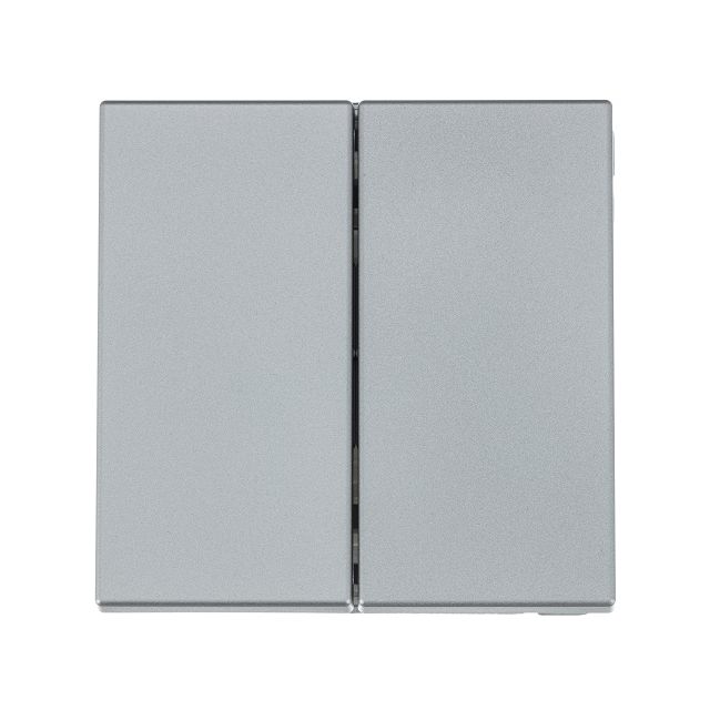 выключатель 2-клавишный SYSTEME ELECTRIC Art Gallery сх.5 алюминий