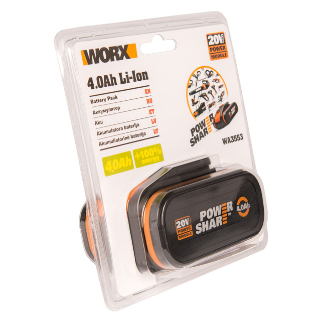 аккумулятор WORX WA3553 20В 4Ач