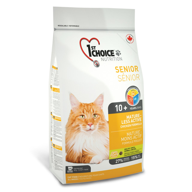 корм для кошек 1st CHOICE Mature or Less Active цыплёнок для пожилых 2,72 кг корм для кошек 1st CHOICE Mature or Less Active цыплёнок для пожилых 2,72 кг