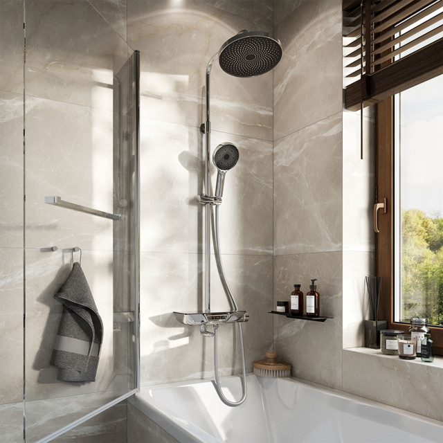 система душевая IDDIS SpaHome 260мм смеситель для ванны/душа нажимной глянцевый хром