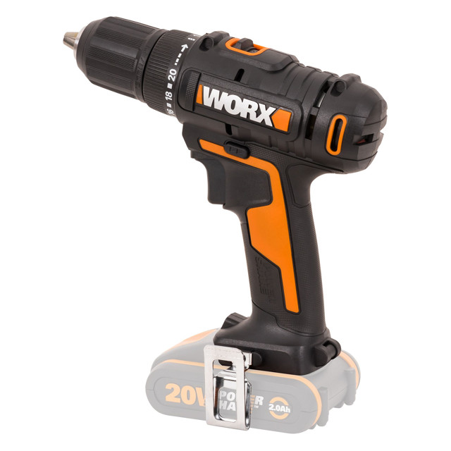 дрель-шуруповерт WORX WX108.9 45Нм 20В Li-Ion без АКБ и ЗУ