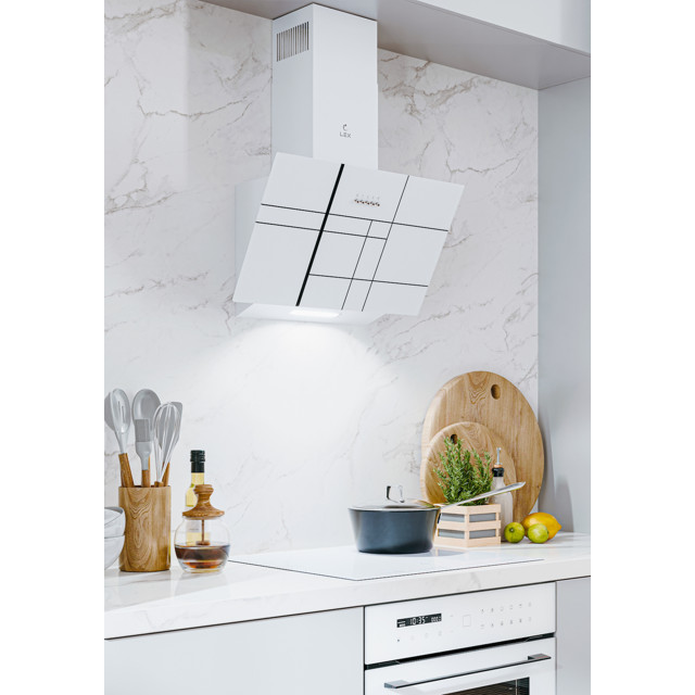 вытяжка LEX MOZA 600 R1 WHITE 60см 650куб белый