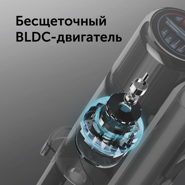 пылесос вертикальный беспроводной RED SOLUTION W3500 400Вт сухая влажная уборка серый