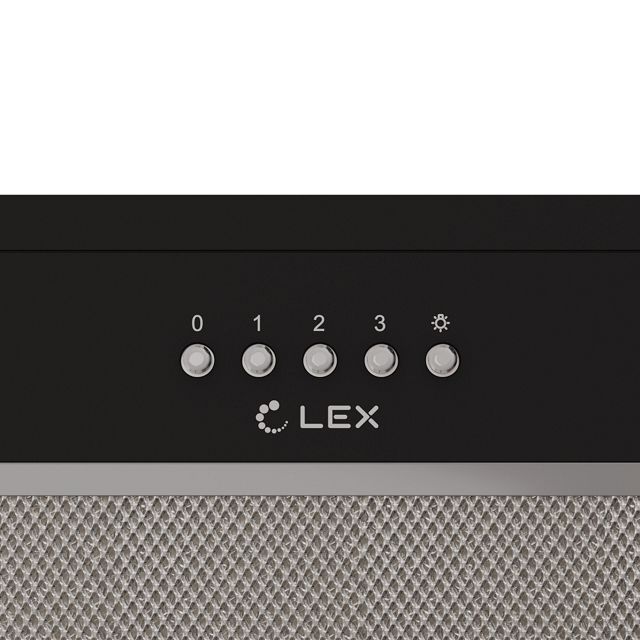 вытяжка встраиваемая LEX HYPER 600 Light BL 60см 500куб черный