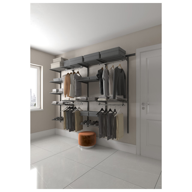 гардеробная система ПРАКТИК Home Max G240 2050x2550x450мм белая
