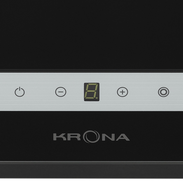вытяжка KRONA IRMA A 600 black S 60см 1300куб сенсор черный