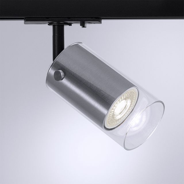 светильник трековый ARTE LAMP Lazio GU10 1х35Вт металл серебристый