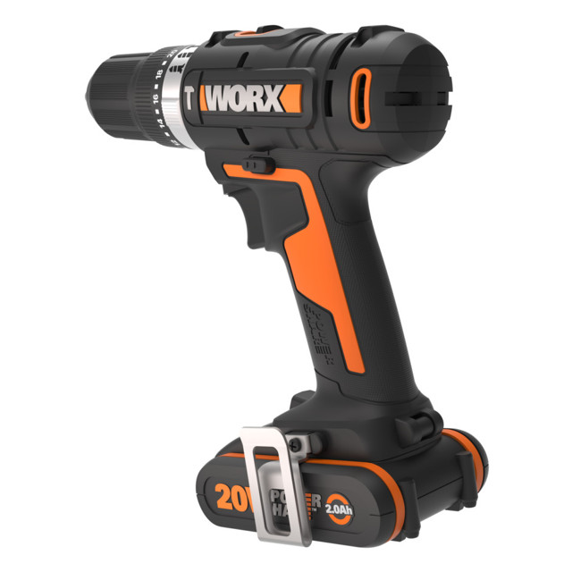 дрель-шуруповерт ударная WORX WX370 50Нм Li-Ion 20В с АКБ