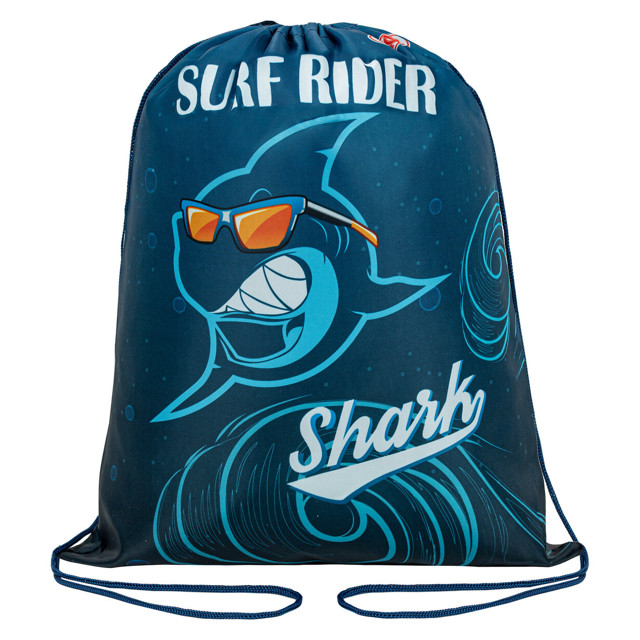 мешок для обуви ПИФАГОР Shark attack  40х32см полиэстер