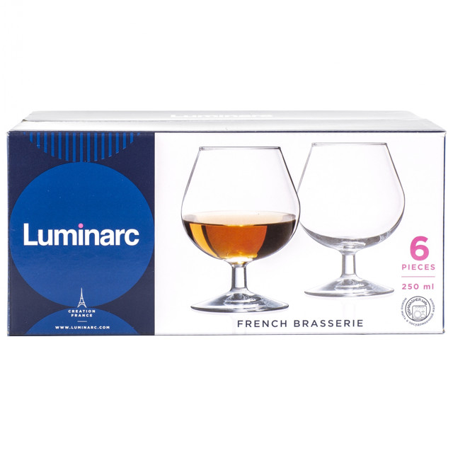 набор бокалов LUMINARC French Brasserie 6шт 250мл коньяк стекло