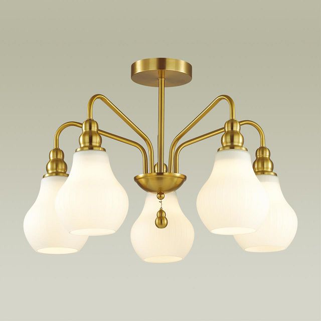 люстра Lumion Moderni 5 х E14 х 60 Вт, латунь