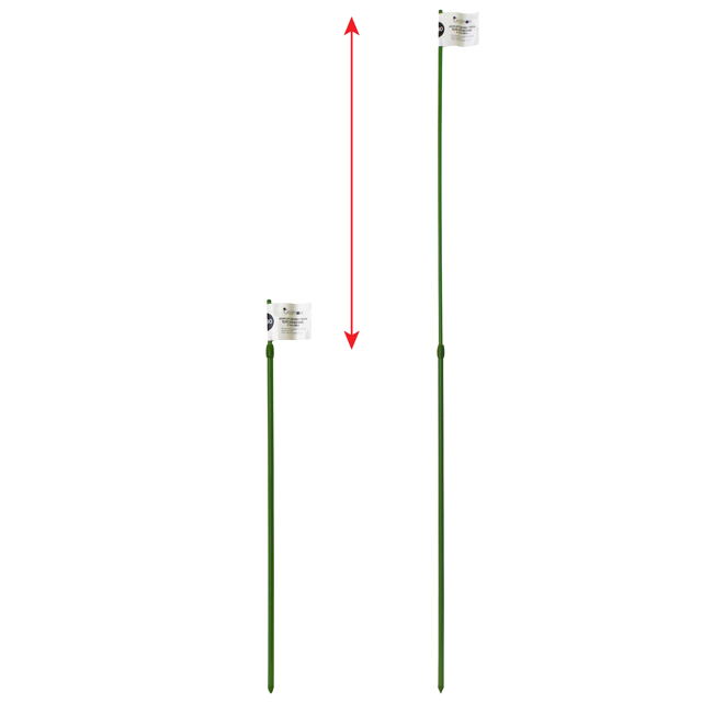 опора для деревьев телескопическая d0,7см 45-80см металл в пластике