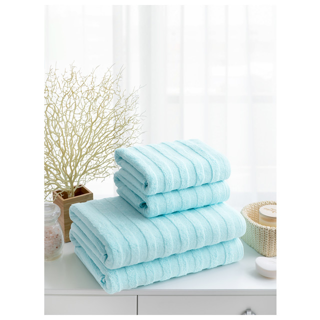 полотенце махр. VEROSSA Stripe 50х90см нежно-голубое, арт.734483