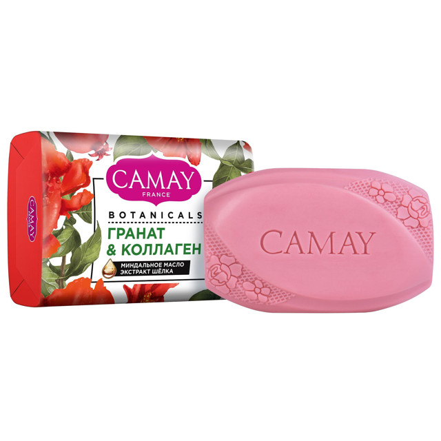 мыло CAMAY Botanicals Гранат и Коллаген 85г