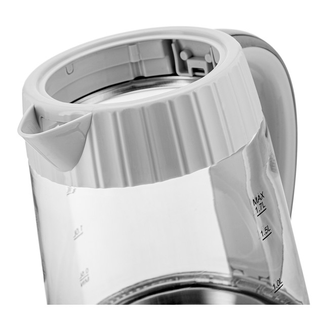 чайник электрический BRAYER BR1076 2200 Вт 1,7 л стекло белый