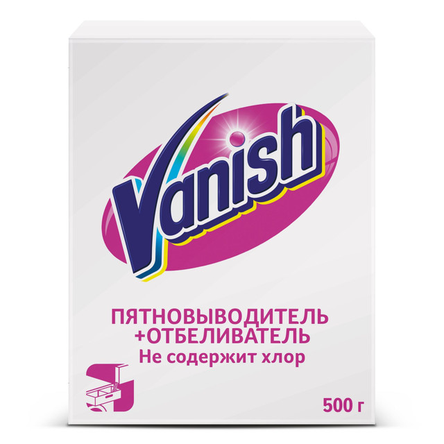 пятновыводитель-отбеливатель VANISH порошок без хлора 500г