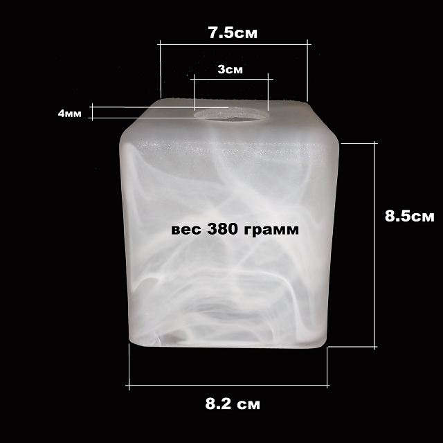 плафон стекло Jupiter Lighting  Куб 80 Е14 белый