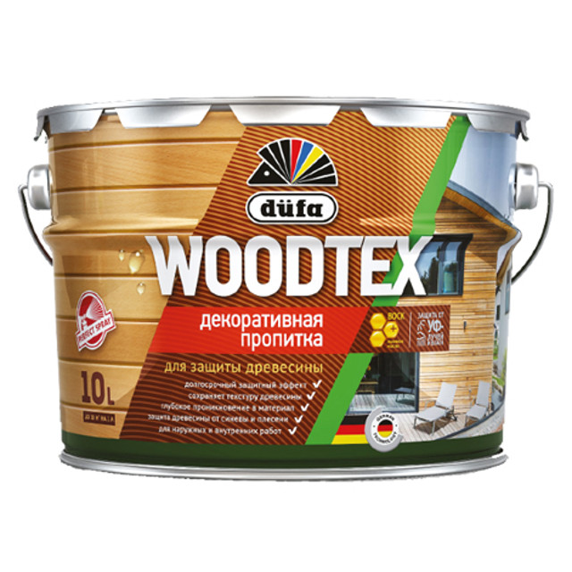 средство деревозащитное DUFA Woodtex 10л дуб, арт.Н0000006097