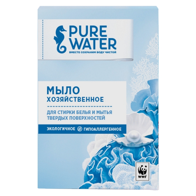 мыло хозяйственное PURE WATER 175г