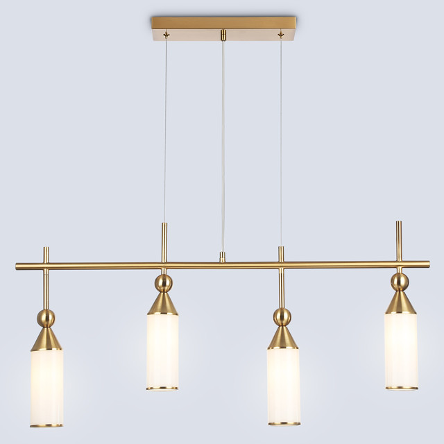светильник подвесной AMBRELLA High Light E14 4х40Вт латунь/белый матовый