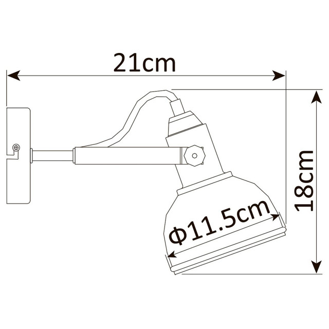 спот Martin 1х40Вт E14 230В металл крашеный коричневый