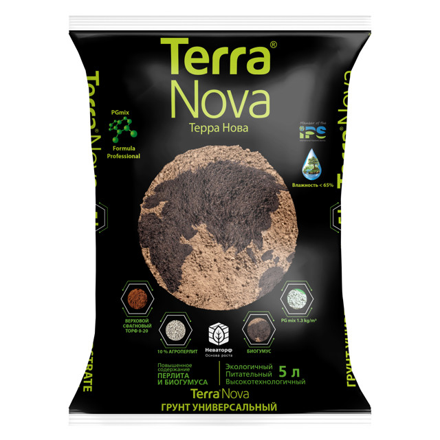 почвогрунт TERRA NOVA Новая Земля универсальный 5л